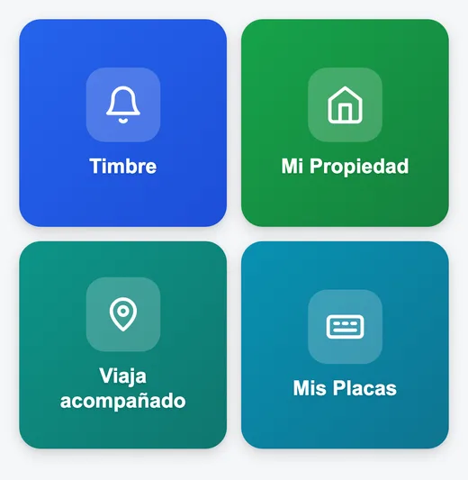 El acceso de Viaja acompañado en la pantalla de inicio de la app