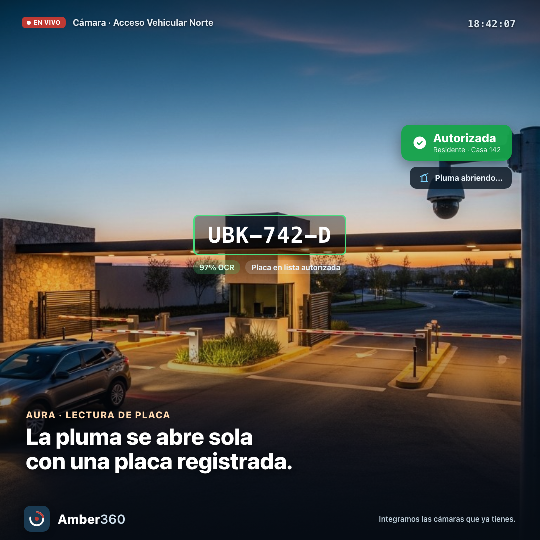 La pluma abre sola con placa registrada
