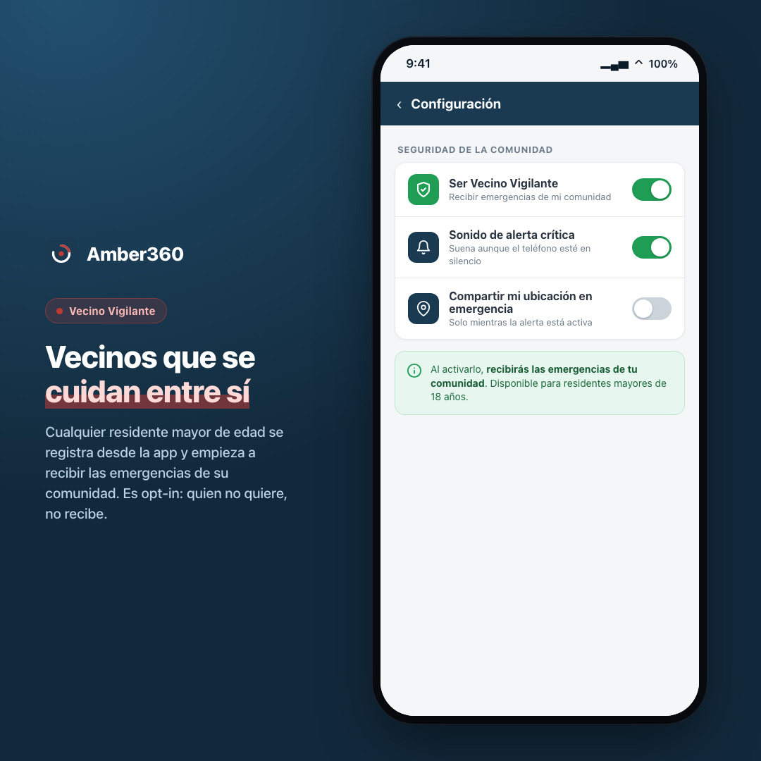 Vecinos que se cuidan entre sí